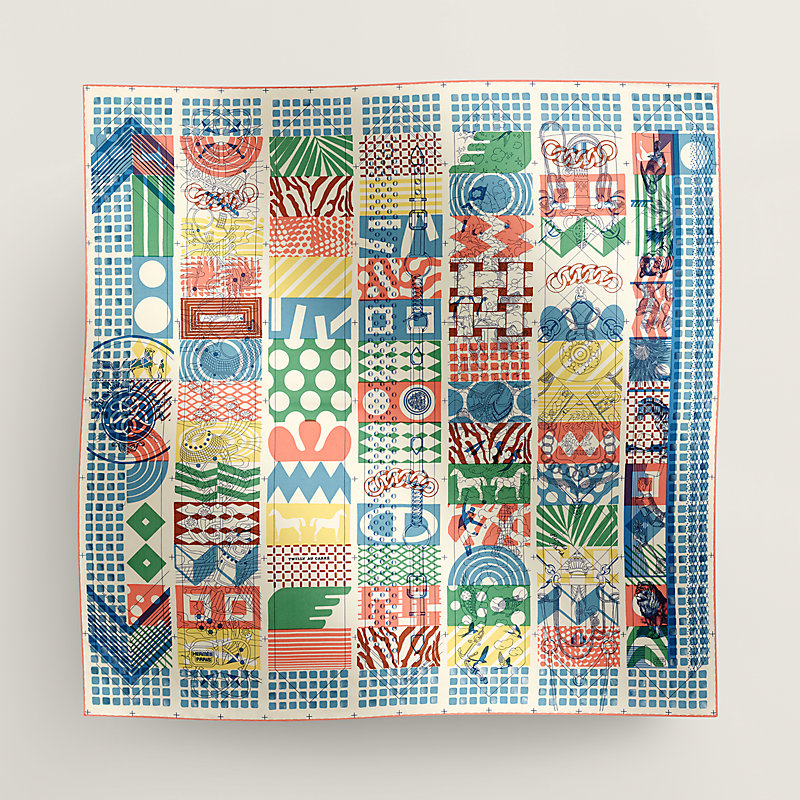 個性際立つ♪【HERMES】Twilly au Bloc ListeVernie 90 スカーフ Twilly au Bloc Liste Vernie scarf 90 | Hermès Mainland China